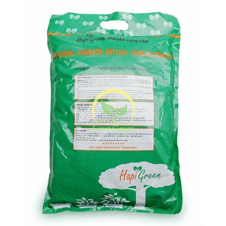 Giá Thể Mùn Dừa Hapigreen 2Kg (Trồng Rau Mầm hoặc Thủy Canh)