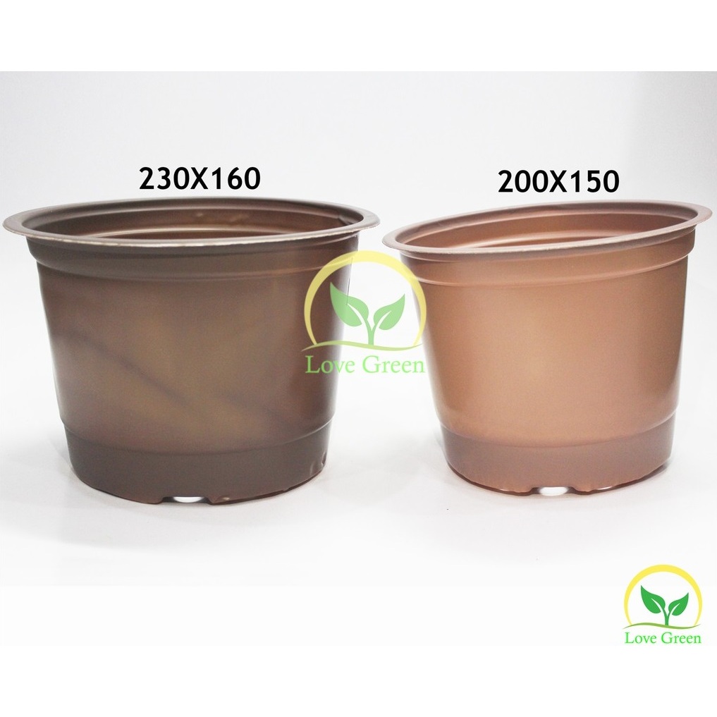 Bộ 5 Chậu Nhựa Mềm Trồng Cây 20X15Cm