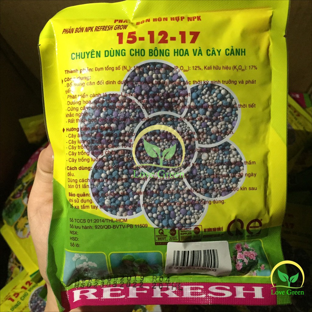 Phân Bón Npk 3 Màu 15-12-17 200G