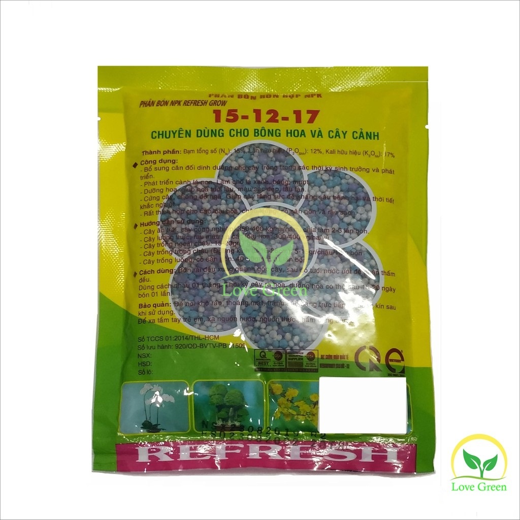 Phân Bón Npk 3 Màu 15-12-17 200G