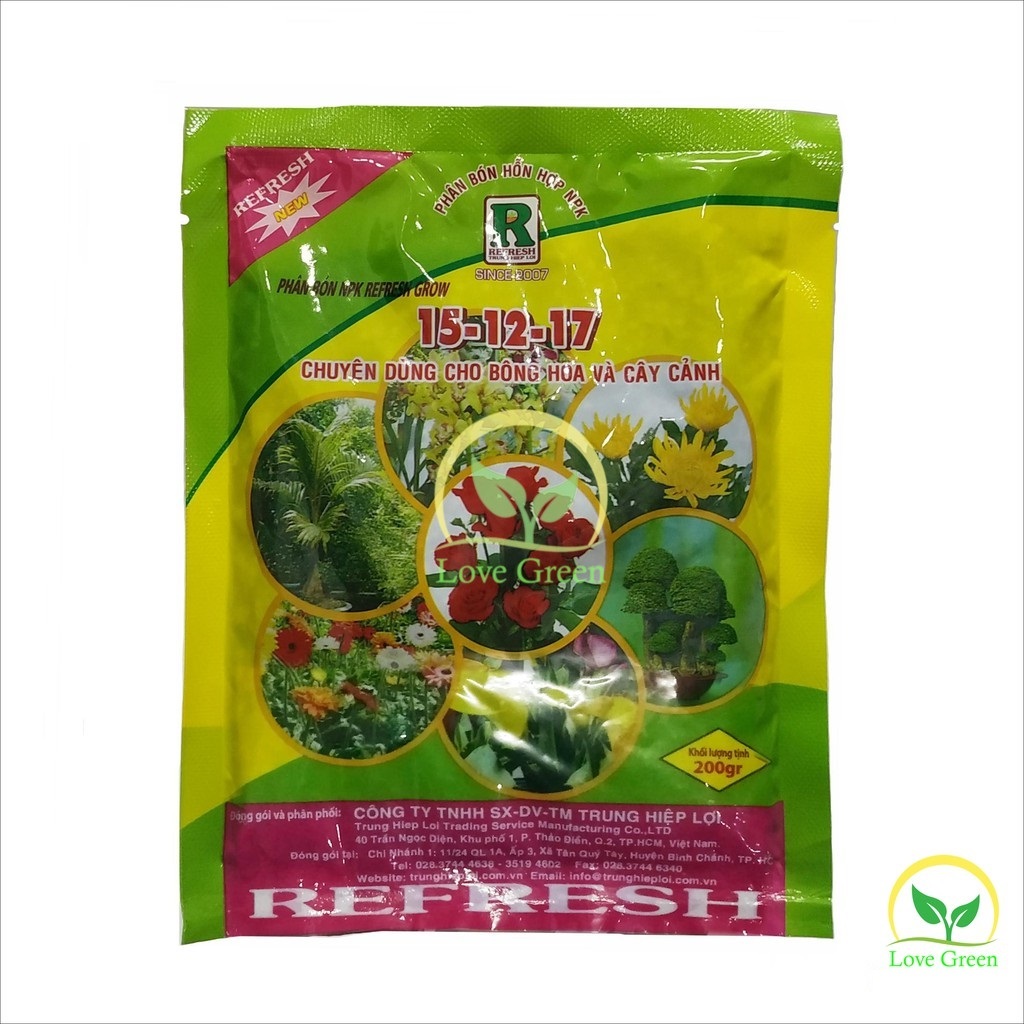 Phân Bón Npk 3 Màu 15-12-17 200G