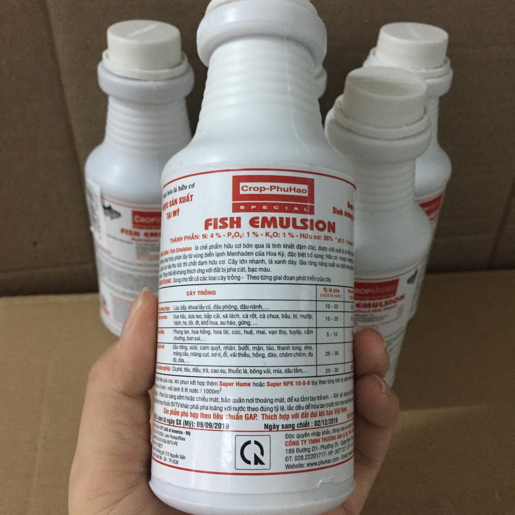 Phân Hữu Cơ Chuyên Rau Màu (Phân Cá Fish Emulsion) 250Ml