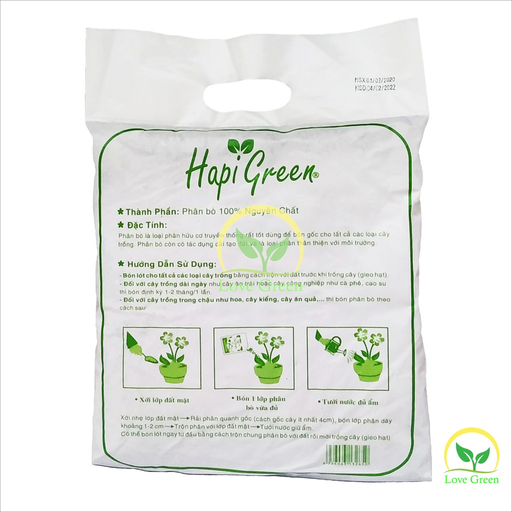 Phân Bò Đã Xử Lí, Phân Hữu Cơ 3Dm3