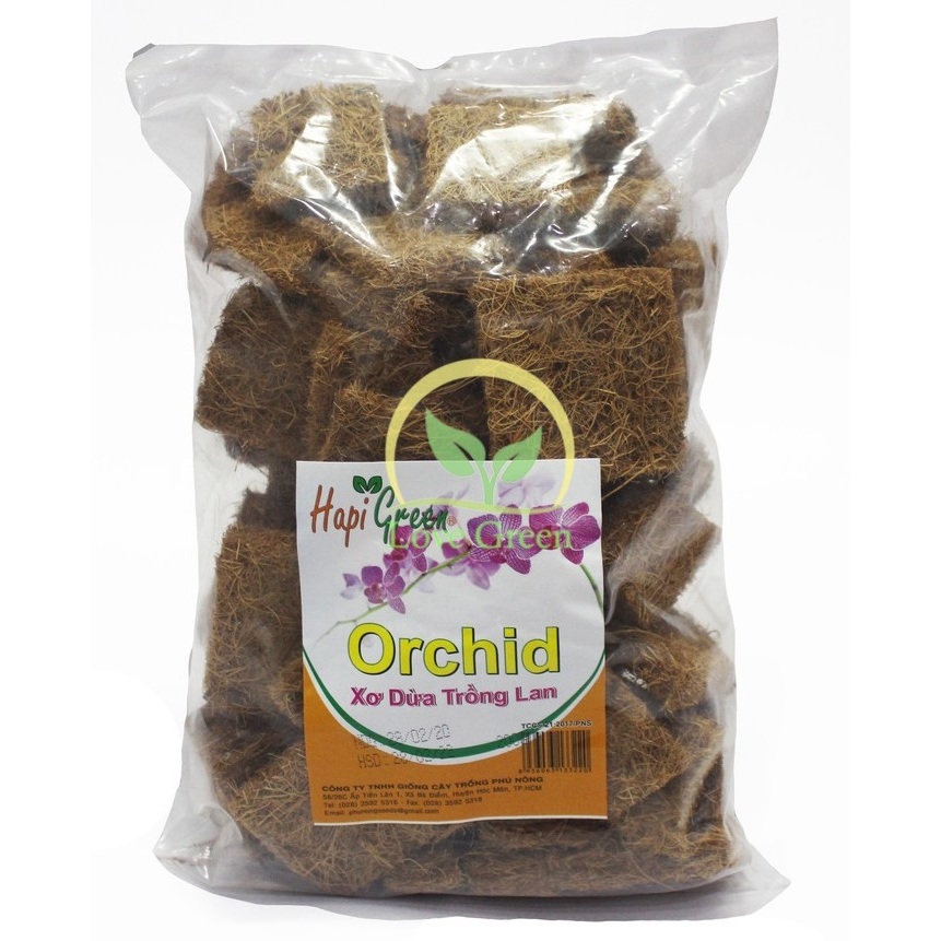 Xơ Dừa Trồng Lan +  Cây Kiểng Hapi Green 200G